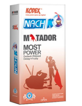کاندوم خاردار و حلقوی کدکس مدل Matador بسته 12 عددی