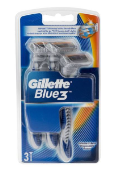 خود تراش ‏ژیلت مدل Blue 3 بسته 3 عددی