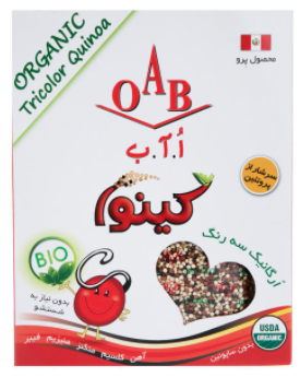 کینوا سه رنگ اُ آ ب مقدار 250 گرم