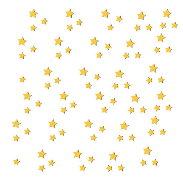  استیکر چوبی ژِیوار طرح ستاره ها مجموعه 170 عددی 