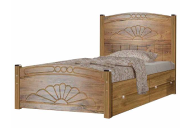 تخت خواب یک نفره کد KH01 سایز 90x200 سانتیمتر